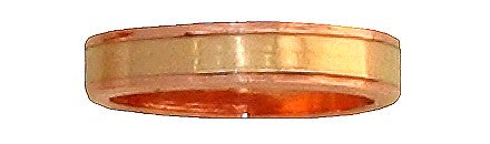 COPPER & GOLD Ring - Wide  -  (960)